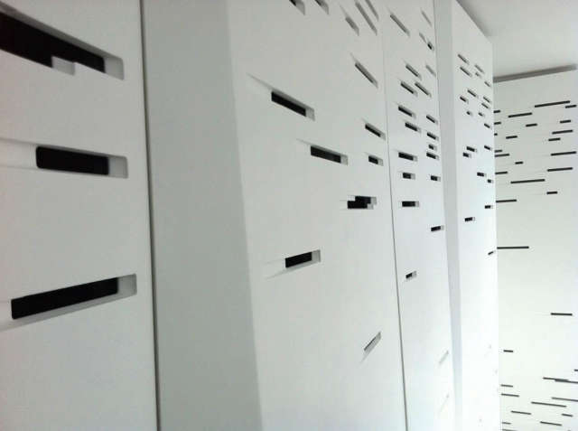  Chelsea Duplex: detail of corian panels Photo: Evan Joseph