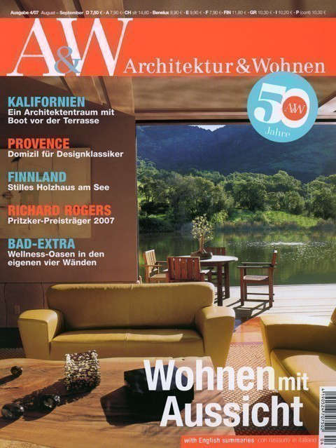  Architektur & Wohnen: Architektur & Wohnen, Versteckspiel Am See, August-September \2007Stags Leap Residence Photo: Alan Weintraub / Arcaid