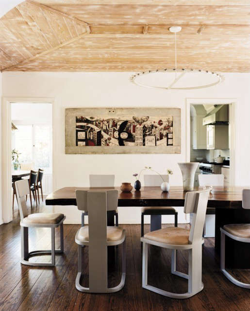  Hollywood Hills Residence &#8\2\1\1; Dining Room Photo: Max Kim-Bee