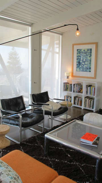 Hillside Modern House, living room