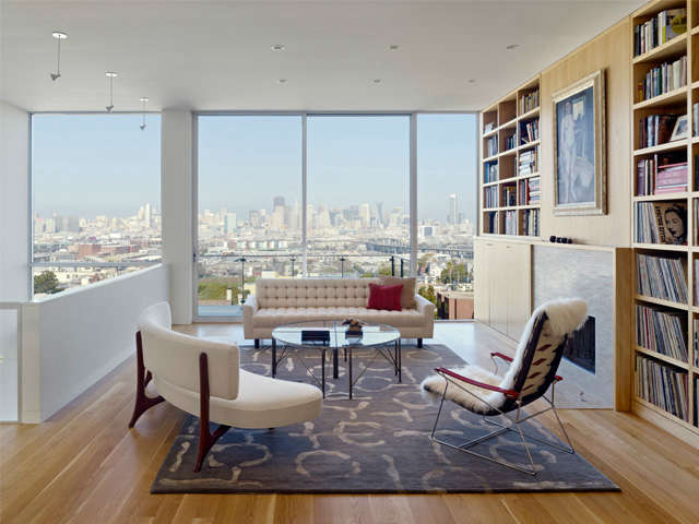  \20th Street Project: Rich woods and white walls contain this spectacular San Francisco view. Photo: Cesar Rubio