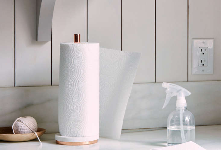 Marble & Metal Paper Towel Holder