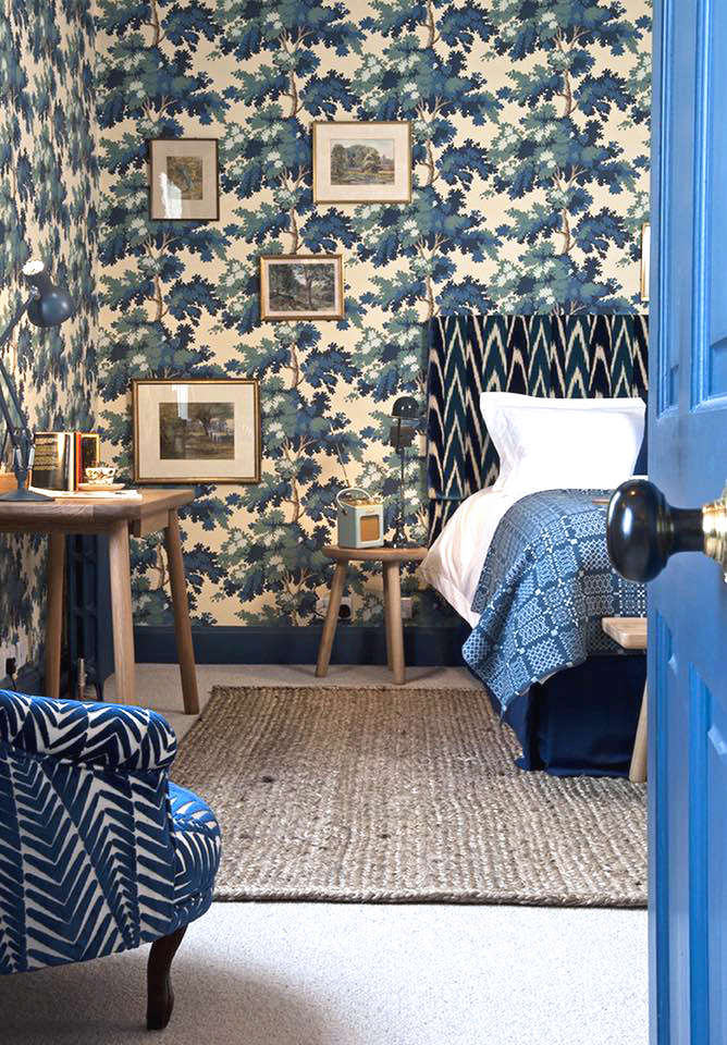 Steal This Look: A Riotously Patterned Bedroom Suite in England by Suzy Hoodless