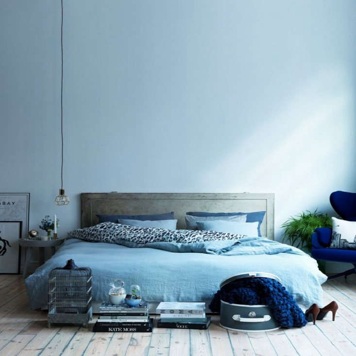 the monochrome bedroom: all blue room by swedish interior stylist anna marseliu 5