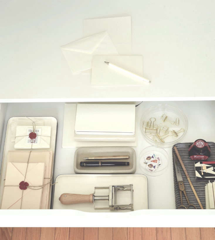 Stationery etiquette kit from Remodelista The Organized Home. Matthew Williams photo.