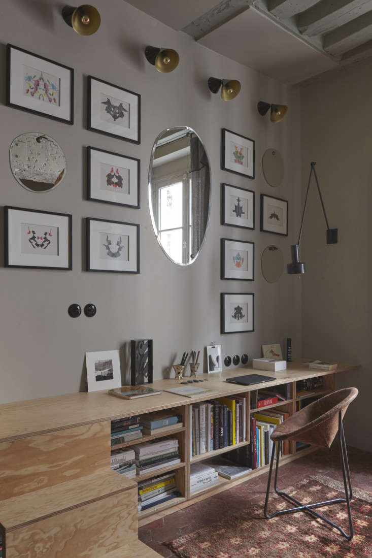 Office in Tiny Paris Apartment by Marianne Evennou