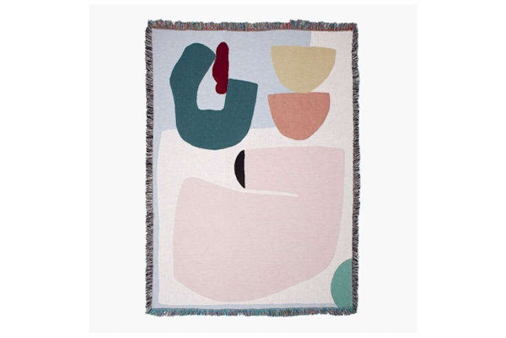 Slowdown Studio currently carries 16 artist-designed blankets. This one, the Arthur Throw, is by East London-based textile designer and artist Laurie Maun; $230.