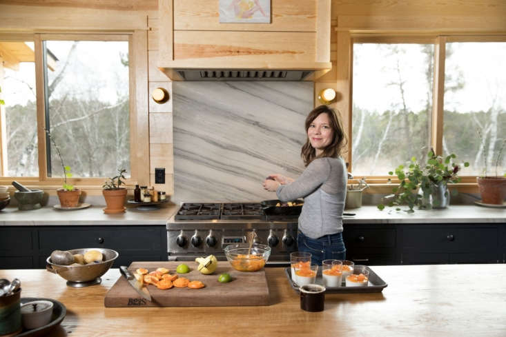 Amy Thielen at Range in Her Kitchen, Photo by Lacey Criswell, Styling by Alison Hoekstra