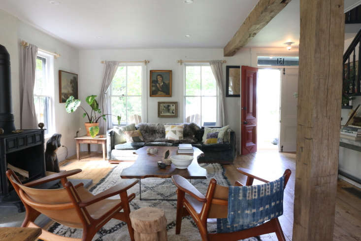 Amanda Pays, Corbin Bersen living room, upstate NY historic house remodel by Amanda Pays. Rebecca Westby photo.