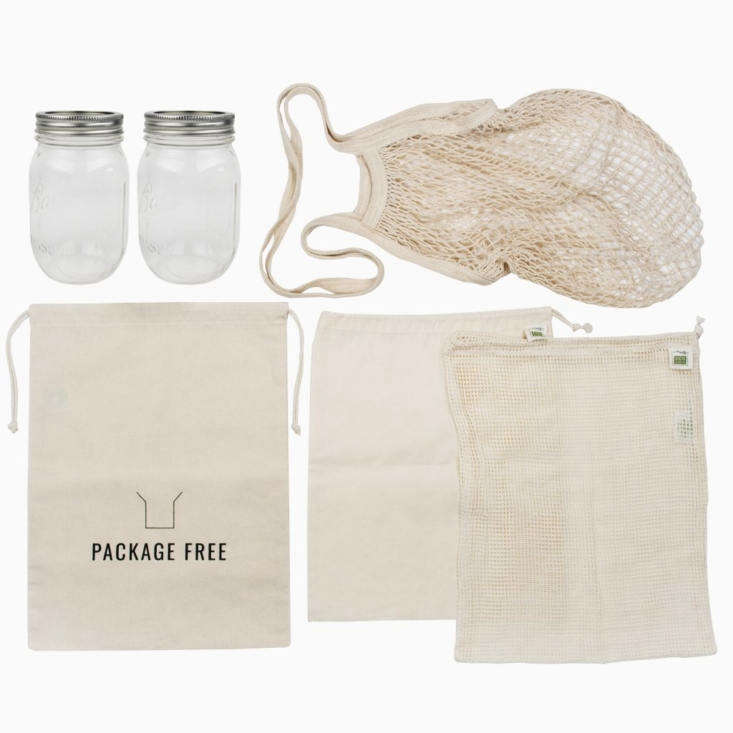 Package Free Shop Zero-Waste Farmer's Market Kit.
