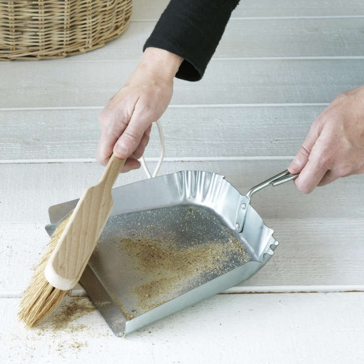 The galvanized stainless steel Dust Pan and Brush are sold together for $12.99.