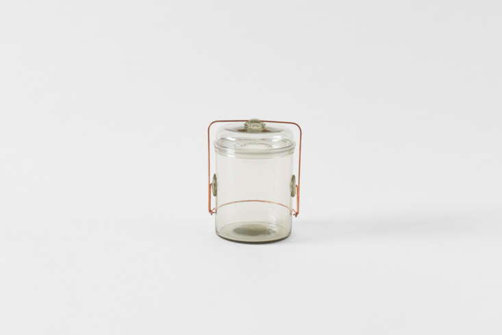 Peter Ivy Grey Glass Storage Jar