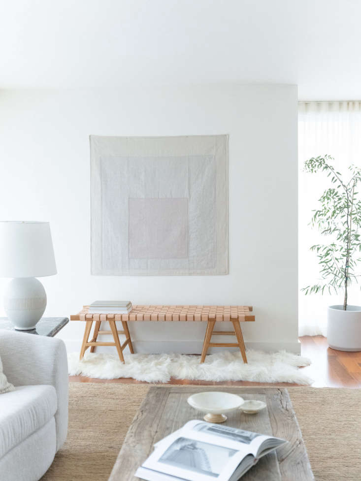 josef albers inspired minimalist quilt, lisa staton design, first hill condo, s 54