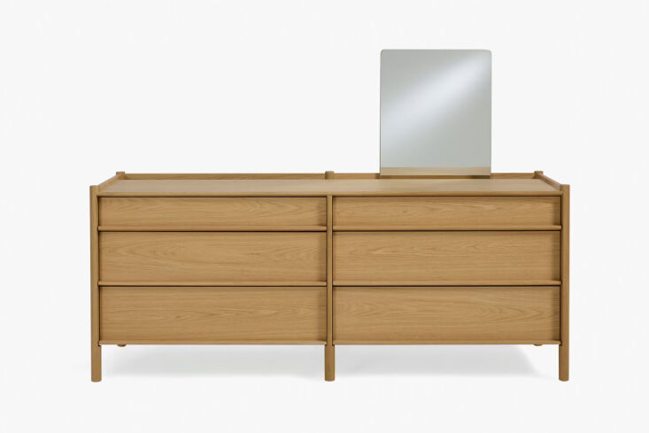 designed by studio böttger, the pala dresser with mirror is currently on sale  17