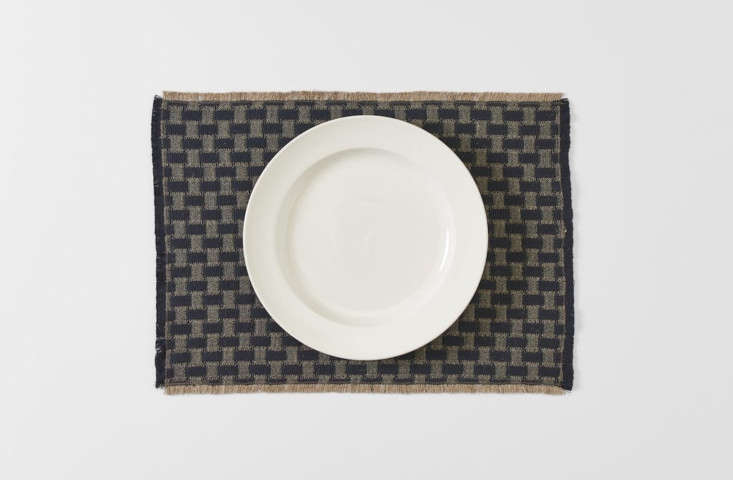 Londra Black Fringed Placemat by Arcolaio at March SF