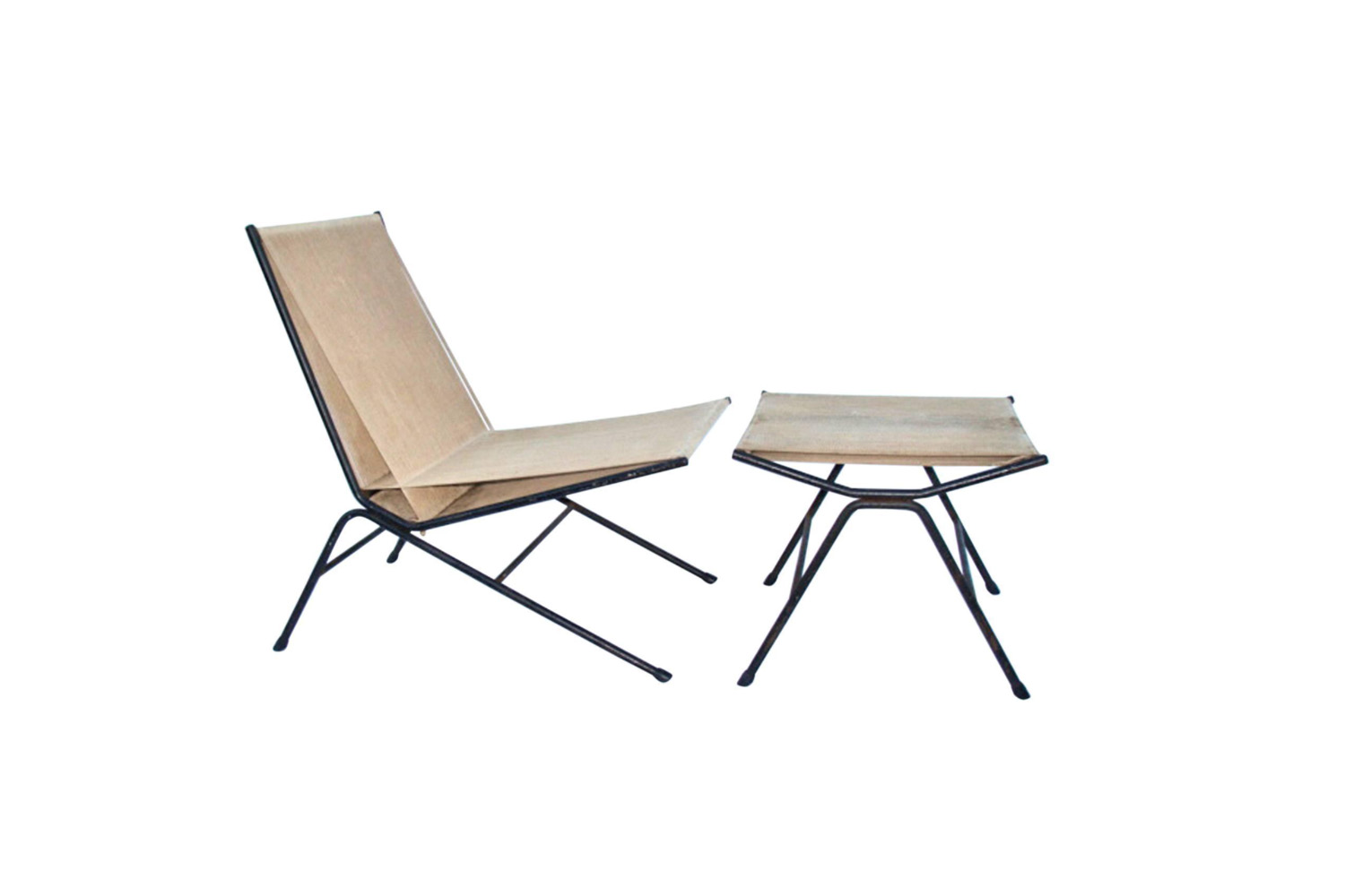 allan gould bow chair and ottoman 6