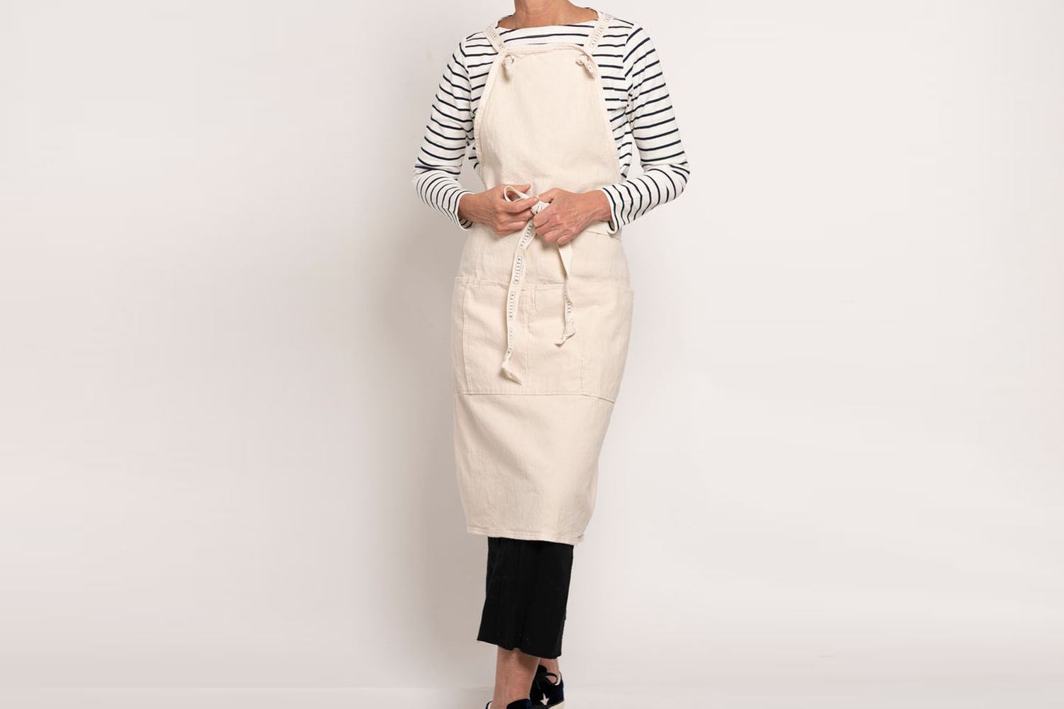 Utility Canvas Full Apron Natural