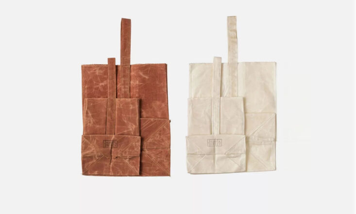 Puebco Waxed Cotton Grocery Bags from Urban Outfitters