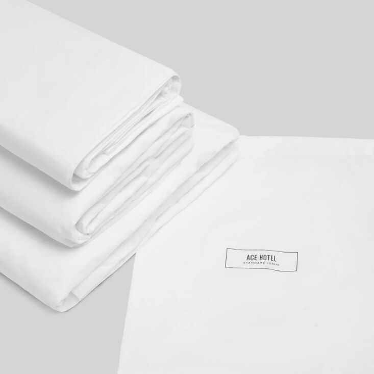 We’ve all stayed many a time at the various Ace Hotels and are happy to report that the sheets are crisp and no nonsense; Standard Issue Organic Cotton Bedding sets start at $100.