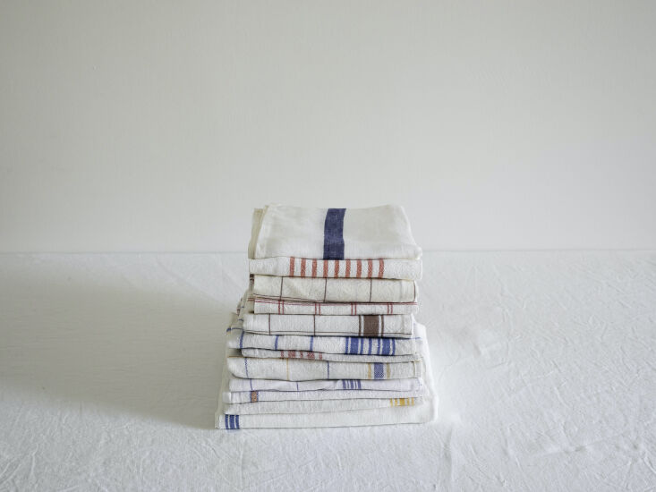 tea towels The Low-Impact Home, Remodelista 75, Justine Hand photo.