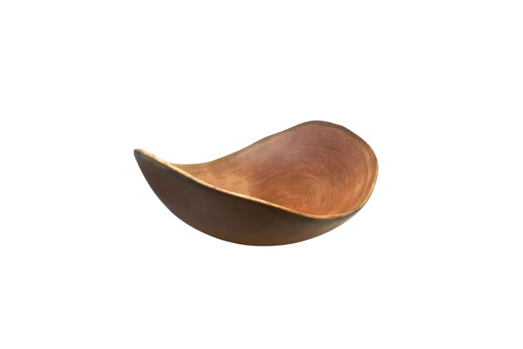 andrew pearce xxl live edge oval wooden bowl 16