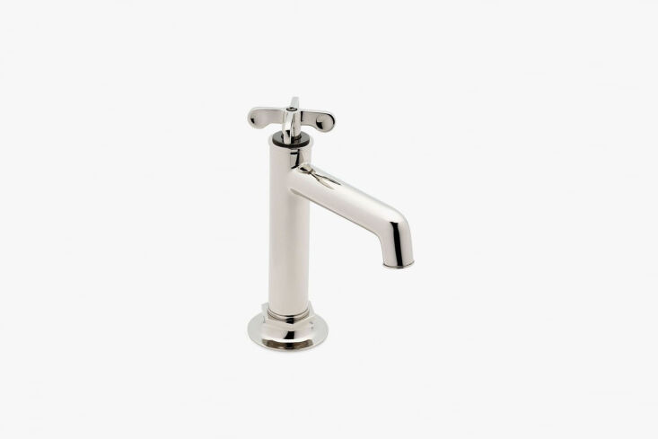 waterworks henry one hole lavatory faucet cross handle 7
