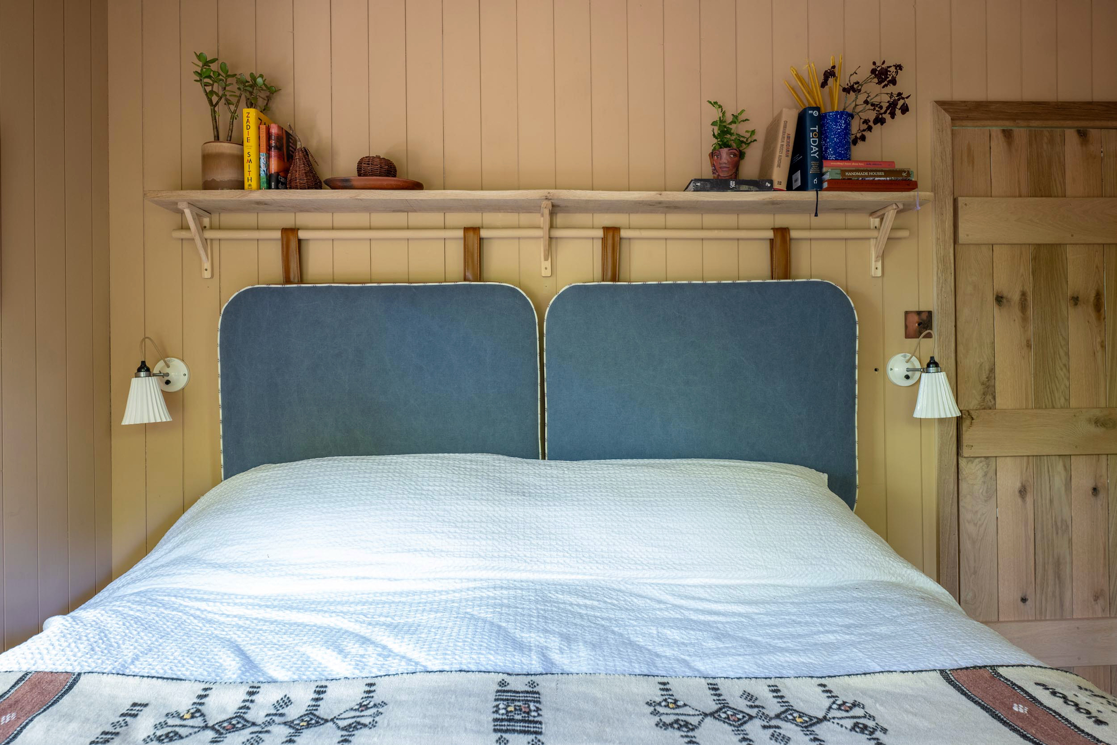 The Quist small bedroom king bed with sliding headboard. Luke Atkinson photo.