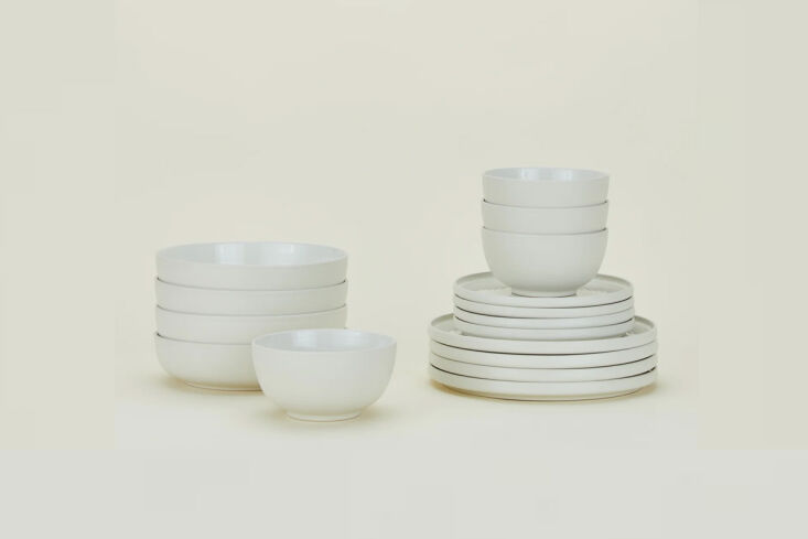 i went with the essential dinnerware set from hawkins new york: utilitarian but 21