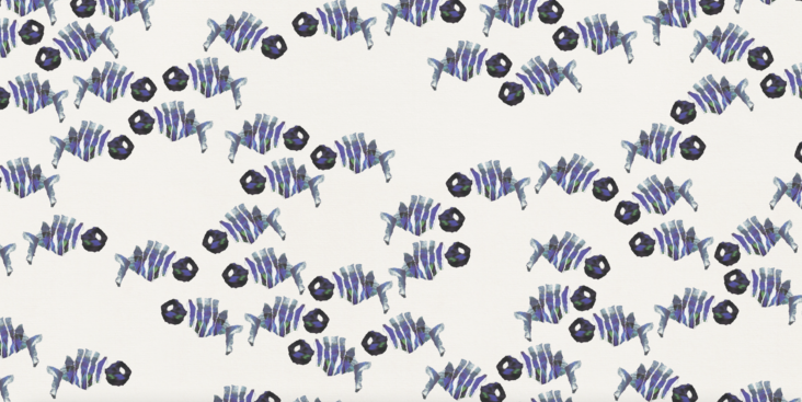 fish collage wallpaper from rouse phillips 193
