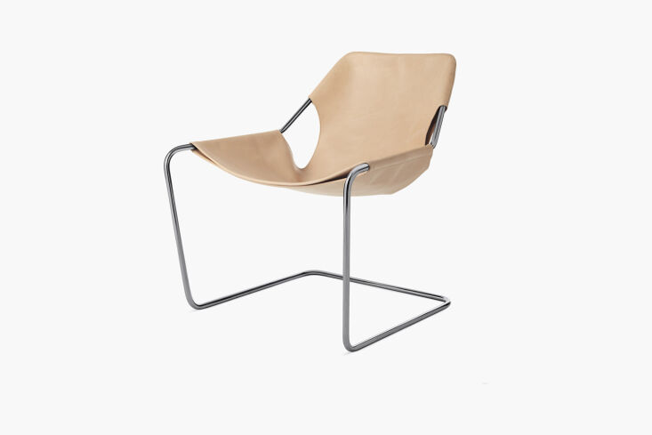 objekto paulistano armchair steel and natural 65