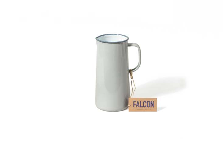 falcon three pint enamelware jug in oyster grey 54