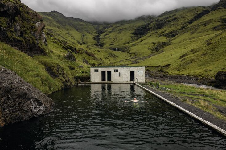 The Seljavallalaud Swimming Pool in Iceland.