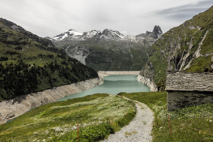 Zervreilasee, a reservoir not far from Therme Vals in Switzerland.