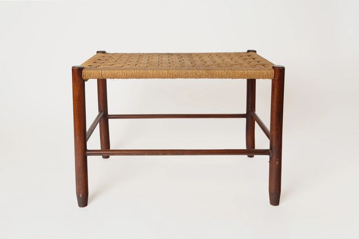 danish mid century beech and sisal stool from the primary essentials 178