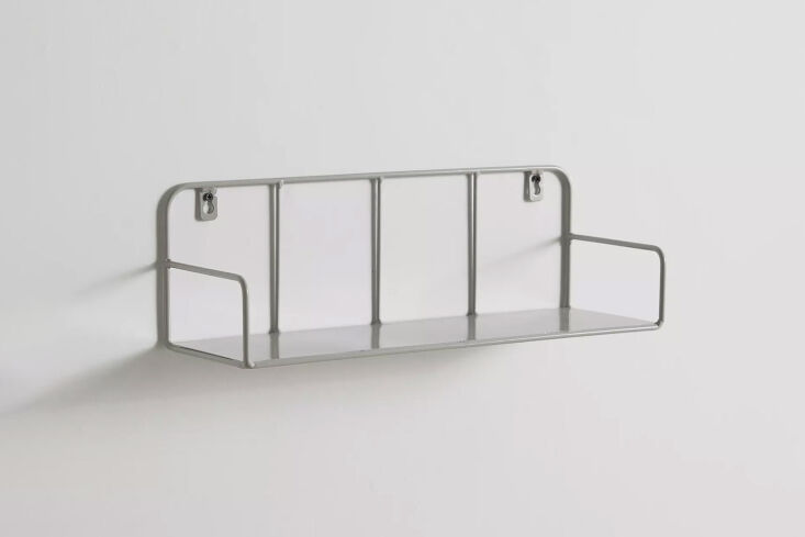 urban outfitters metal floating wall shelf silver 55