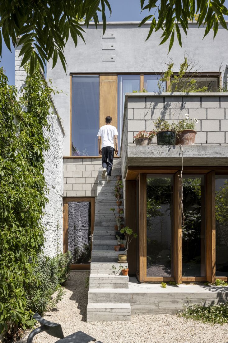 the exterior required the most work:  “we only kept the street fa