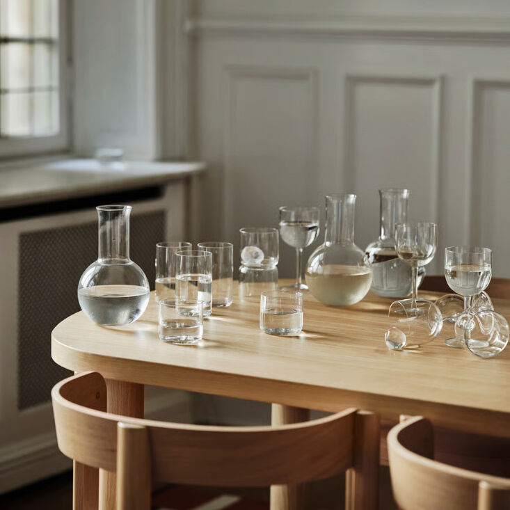 julie and annie both have this elegant carafe on their lists—mouth blown glas 17