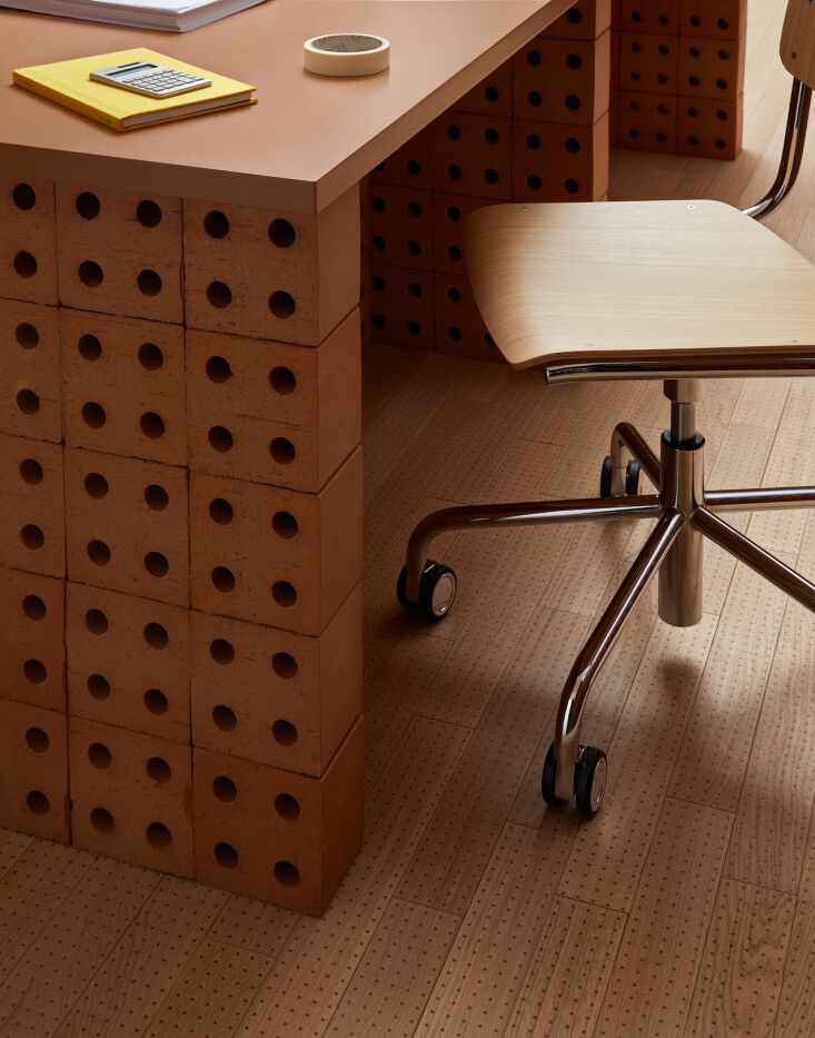 just add a desktop (or tabletop): mutina bloc in natural. 24