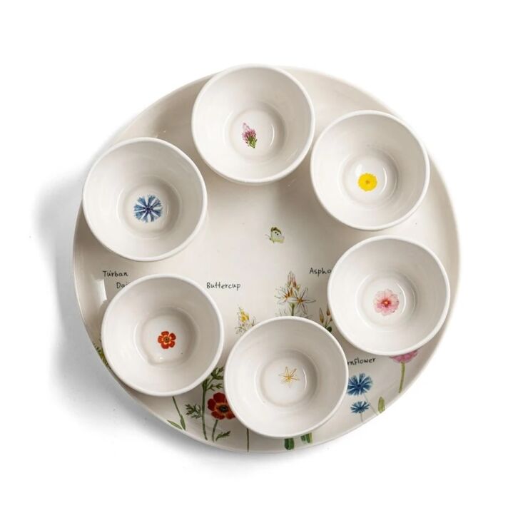 flowers of israel seder plate by the israel mueum from the jewish museum shop 23