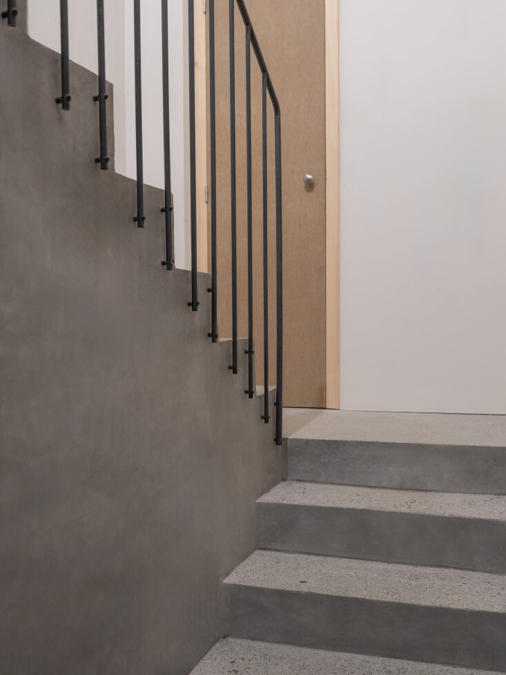 the central concrete stairs are newly built. 27