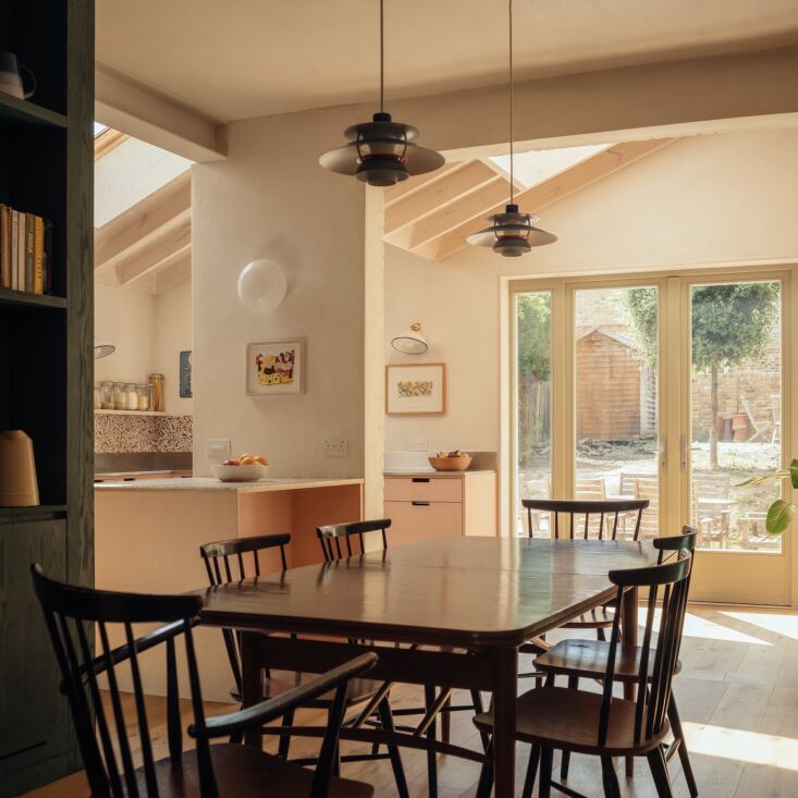 oriented to the garden and brightened by sky lights, the kitchen, aurore writes 22