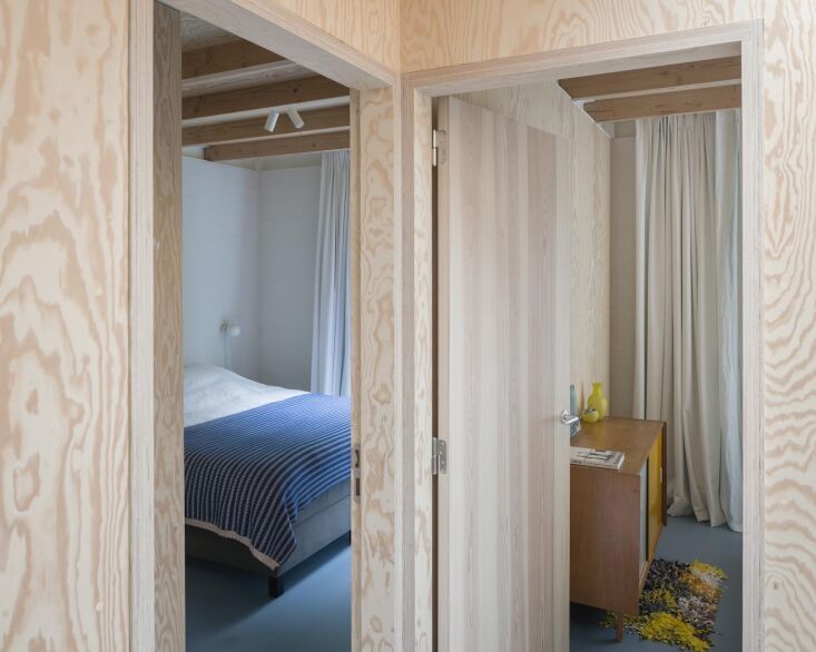 the bedrooms are clean and simple. in some spots, eva maria customized the veri 25