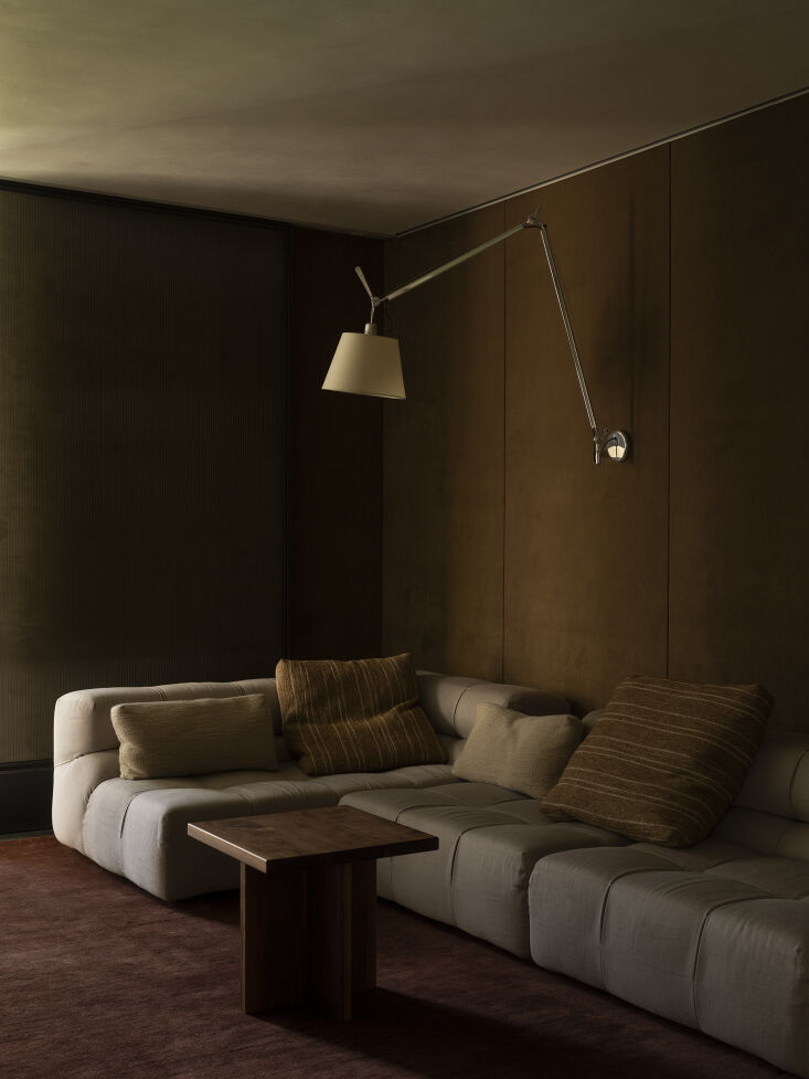 this room, which the architects named snug room, was created as a retreat from  34