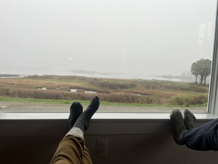 our last weekend, my sister and i, in the fog. 28