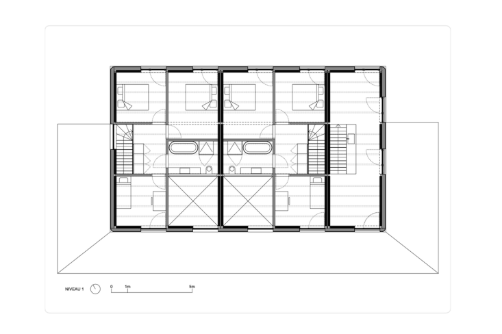 the bedroom floor: the rental units each have two bedrooms and an office/child& 31