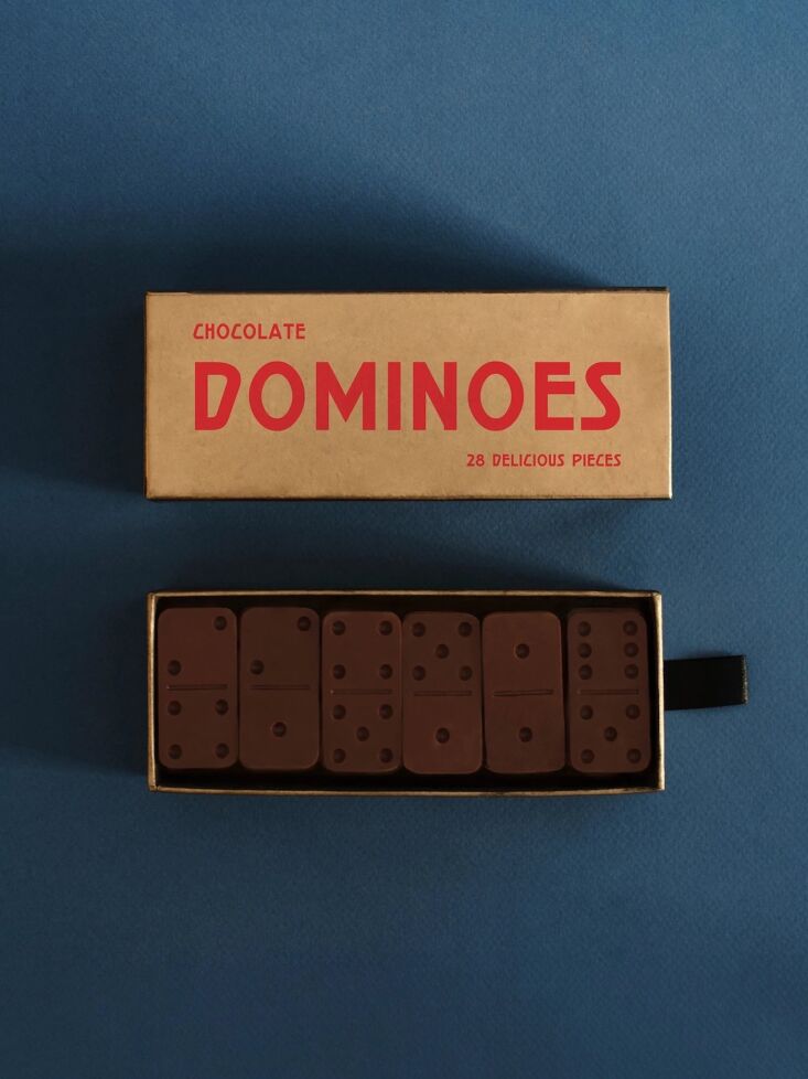 play with your dominoes and eat them too: a \28 tile pure dark chocolate domino 19