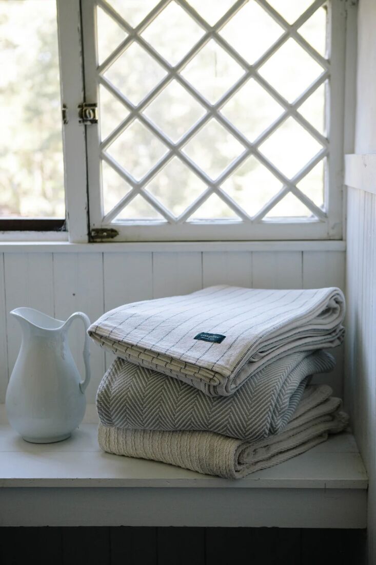 And at longtime Remodelista favorite Evangeline Linens in Maine, R/G subscribers can take \25 percent off their offerings—including wool bed blankets, cotton throws, and just-right-for-summer linen coverlets—now through May 3\1 with code REMODELISTA\25.
