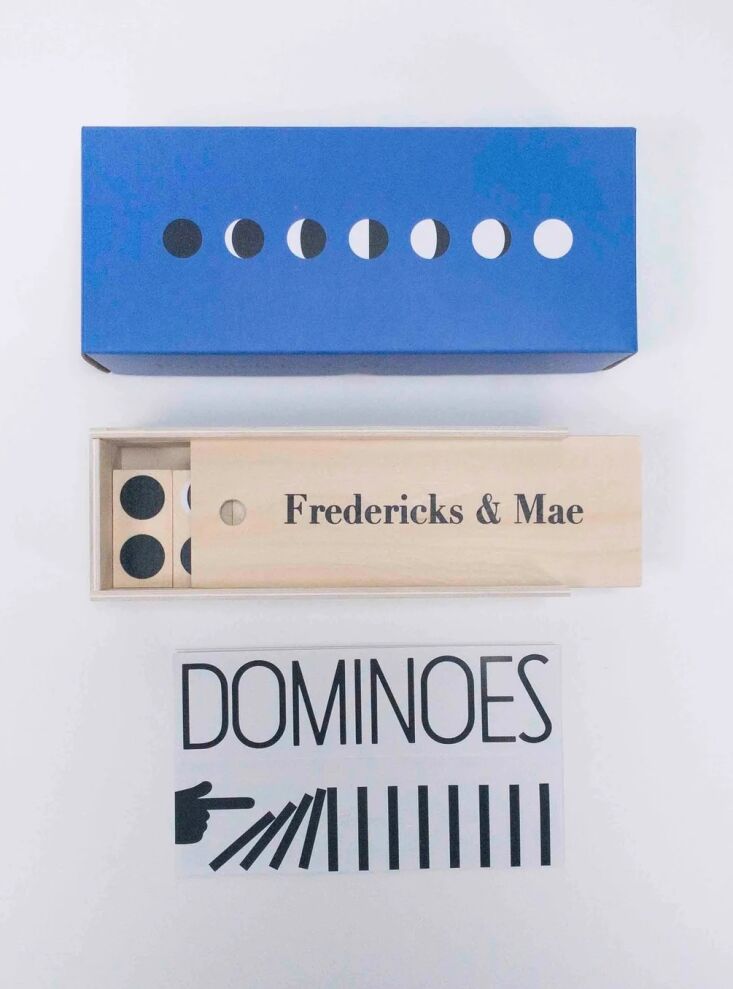 moon dominoes, \$\20, from fredericks & may are made of baltic birch and fe 17