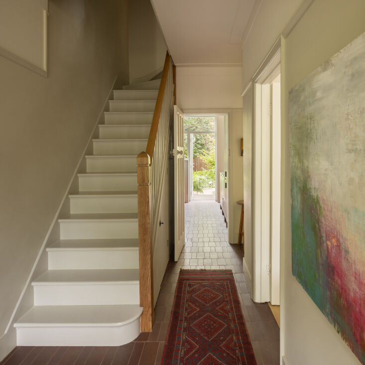 above: ketley brick tile, which is typically employed outdoors, moves from the  30