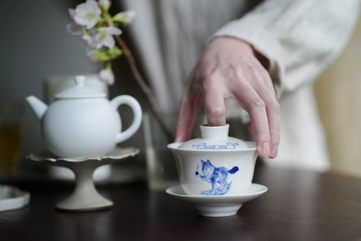 wolf tea gaiwan tea steeping covered cup taipei, taiwan 28